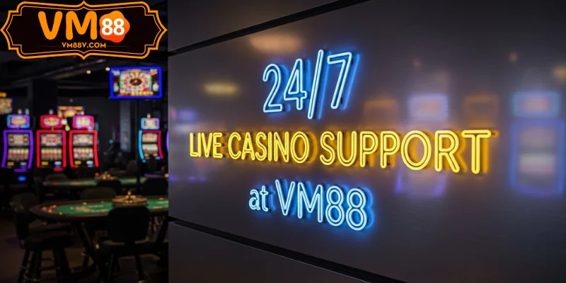 Hỗ trợ 24/7 Live Casino VM88